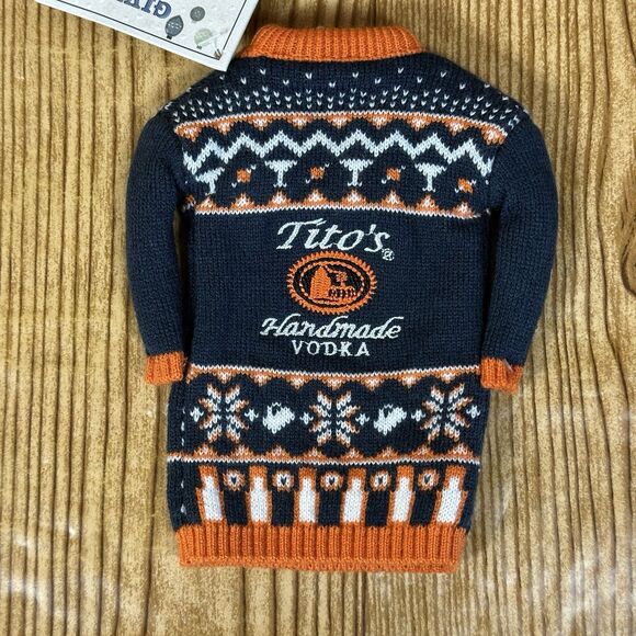 NEW Tito's Vodka Bottle Sweater Fits 750mL &‎ L Bottles Set Of 2 - Picture 2 of 13